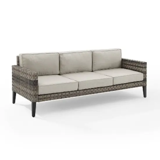Prescott Outdoor Wicker Sofa - Crosley
 image {11}