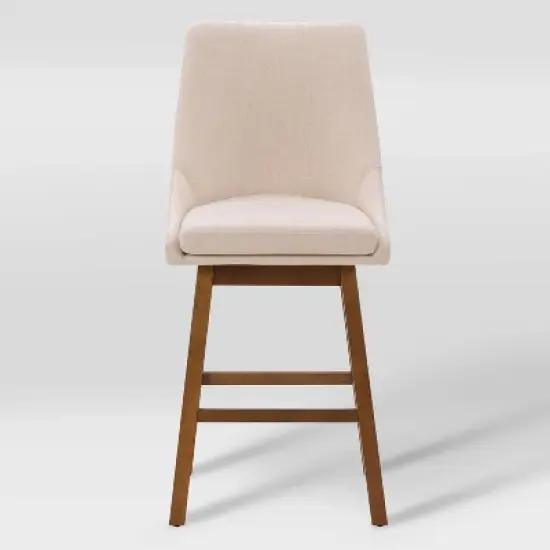 Set of 2 Boston Formed Back Fabric Barstools - CorLiving image {2}