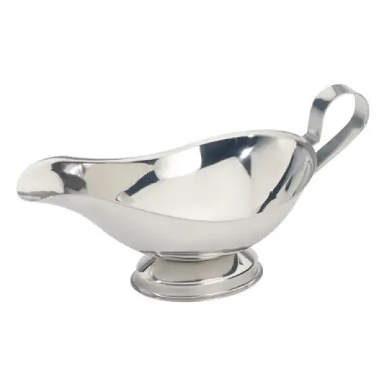 Winco Gravy Boat, Stainless Steel image {3}