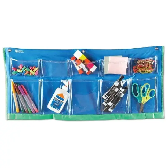 Learning Resources Create-a-Space Hanging Storage Chart: Plastic Organizer for Kindergarten Teaching Aid image {3}