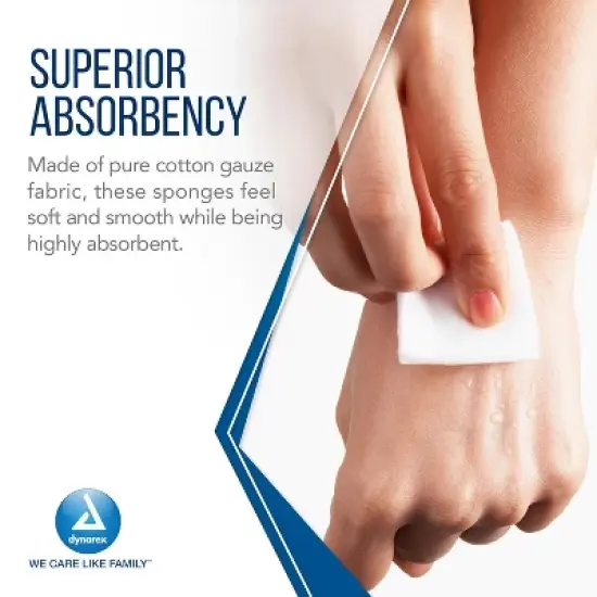 Dynarex Sterile Gauze Pads 3" x 3" 12-Ply, 100 Count image {2}