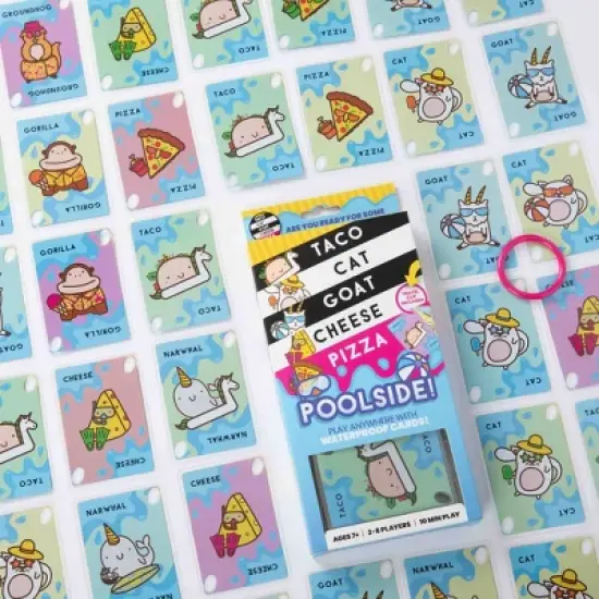 Dolphin Hat Games Taco Cat Goat Cheese Pizza Poolside Edition Card Game: Creative Thinking Party Game image {3}