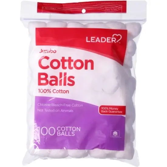 Leader Cotton Balls Jumbo 100 ct image {5}