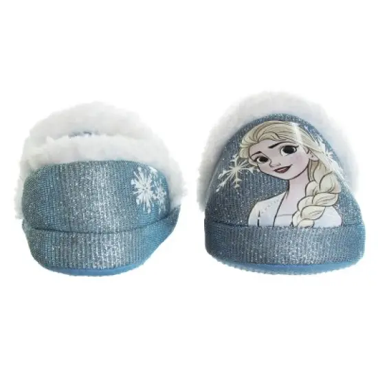 Disney Frozen 2 Elsa and Anna Girls Slippers - Plush Lightweight Warm Comfort Soft Aline House Slippers - Purple Ana Elsa (Sizes 5 - 8 Toddler/Little Kid) image {5}
