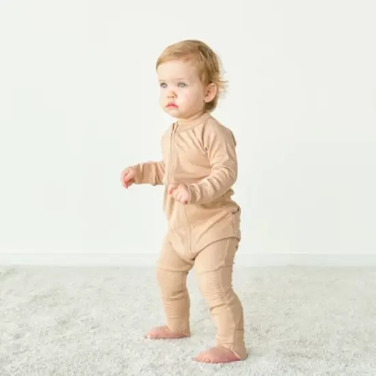 Goumikids Viscose made from bamboo + Organic Cotton Sleep and Play Zippered Jumpsuit image {14}