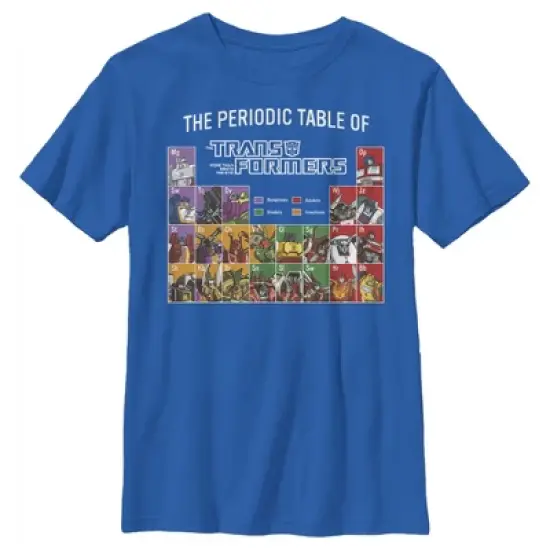 Boy's Transformers Periodic Table of Transformers T-Shirt image {3}