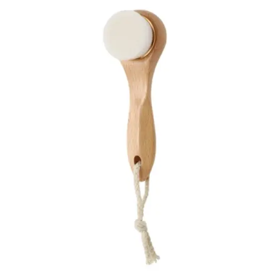 Unique Bargains Soft Nanofiber Hair Cleansing Brush with Flat Hair Long Handle 1 Pc image {5}