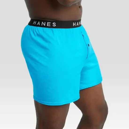 Hanes Premium Men's 4pk Knit Boxers - Colors May Vary image {3}
