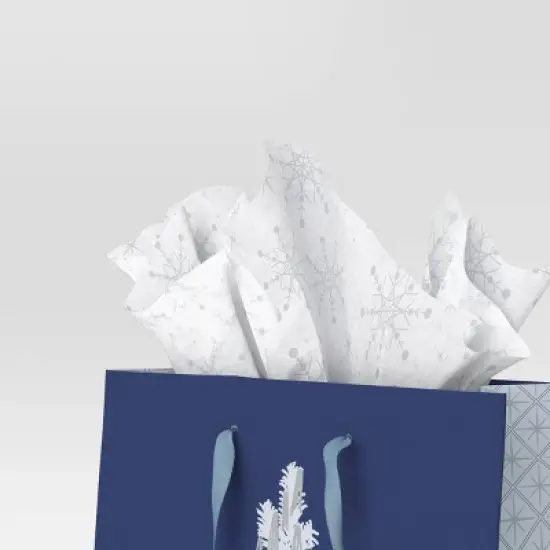 30ct Christmas Tissue Paper Gray/White - Wondershop&trade; image {1}