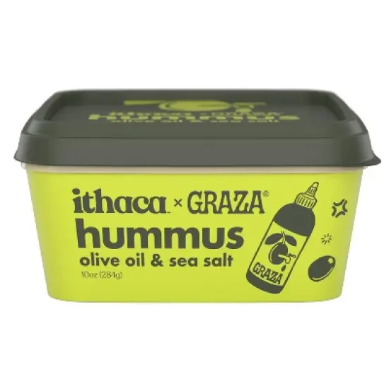 Ithaca Graza Olive Oil and Sea Salt Hummus - 10oz image {7}