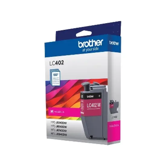 Brother LC402 Magenta Standard Yield Ink Cartridge Prints Up to 550 Pages (LC402MS) image {4}