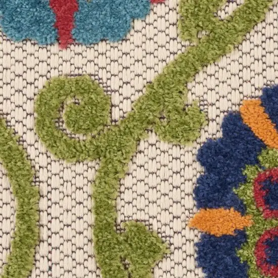 Nourison Aloha Contemporary Floral Outdoor Area Rug image {2}