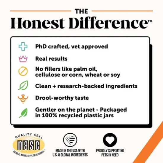 Pet Honesty Hip & Joint Health Chicken Flavor Supplement for Dog - 60ct image {5}