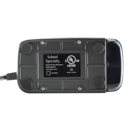 School Smart Electric Pencil Sharpener, For Classroom, Home, and Office Use, Black image {4}