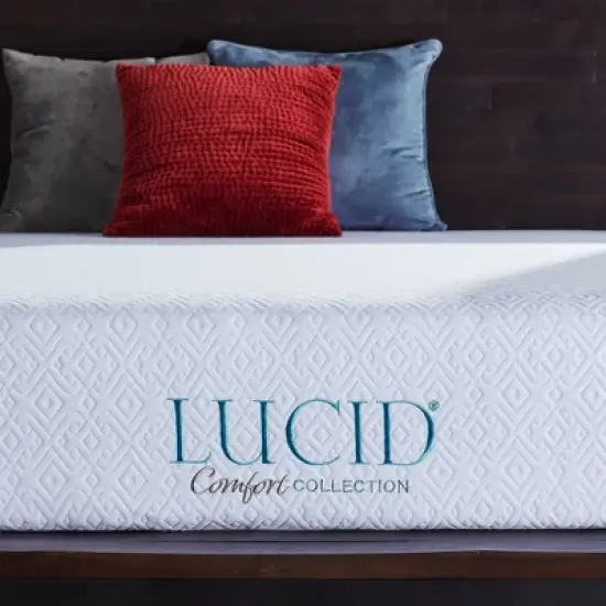 Lucid Comfort Collection 8" Gel Memory Foam Mattress image {1}