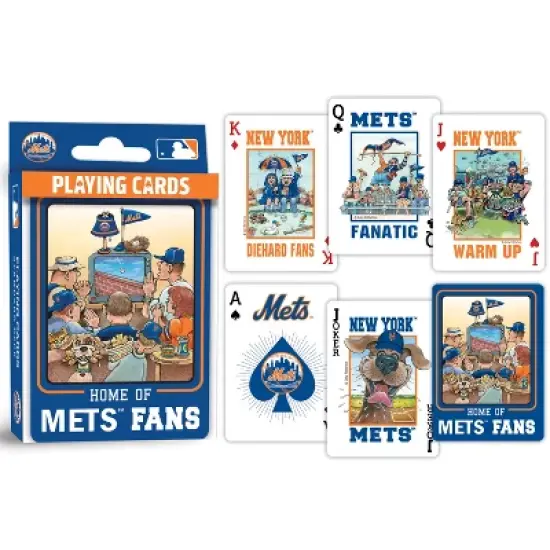 MasterPieces Officially Licensed MLB New York Mets Fan Deck Playing Cards - 54 Card Deck image {3}