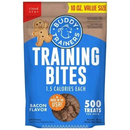Buddy Biscuits Training Bites Bacon Dry Dog Treats - 10oz image {11}