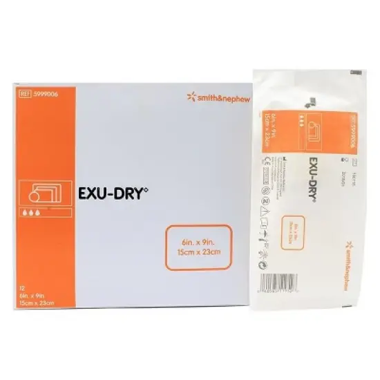 Smith & Nephew 5999006 Exu-Dry Super Absorbent Dressing with Anti-Shear Layer 6 in. x 9 in image {4}