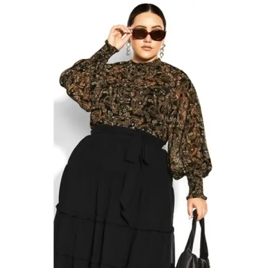 Women's Plus Size Claire Skirt - black | CITY CHIC image {6}