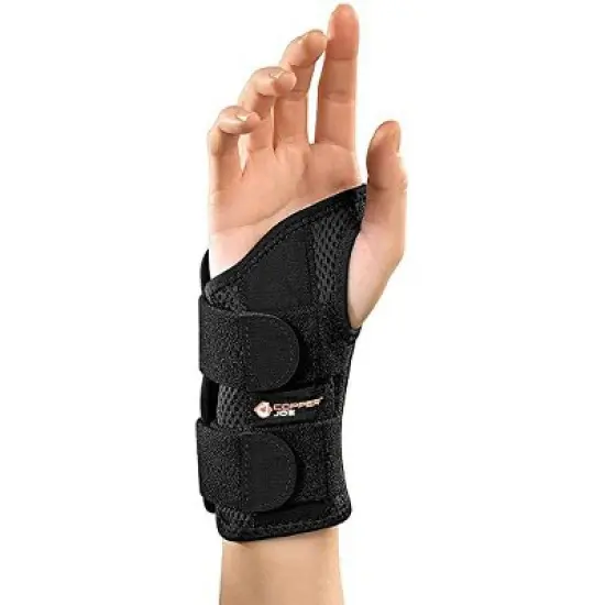 Copper Joe Ultimate Copper Infused Wrist Brace for Carpal Tunnel Tendonitis Arthritis Day and Night Wrist Support Brace Men & Women Left or Right Hand image {4}
