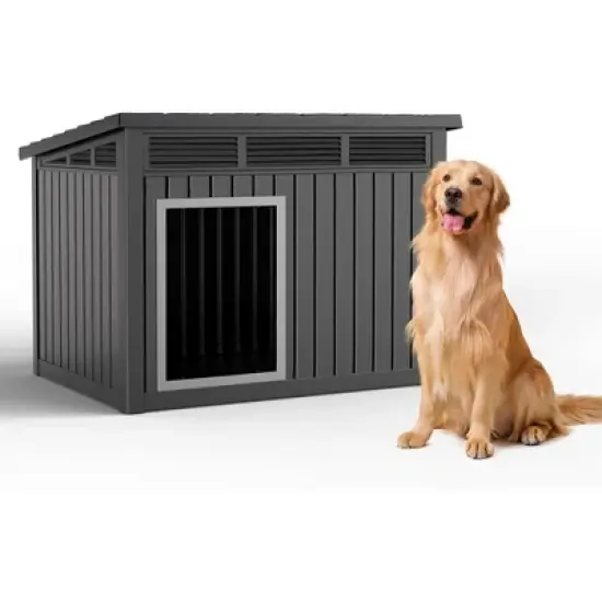 Decksplore Modern & Durable Weather-Resistant Pet House for Medium Dogs image {15}