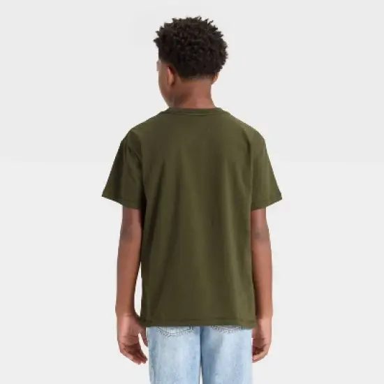 Boys' Stranger Things Squad Oversized Short Sleeve Graphic T-Shirt - Green image {2}