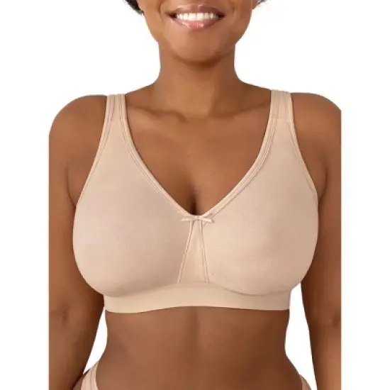 Fit For Me by Fruit of the Loom Womens Plus Size Beyond Soft Cotton Wireless Bra image {4}