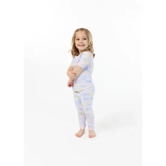 Sleep On It Girls Soft Clouds Snug Fit 2-Piece Pajama Sleep Set image {3}