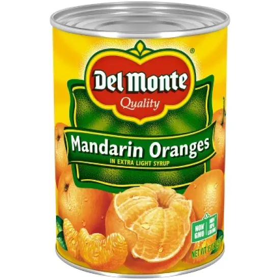 Del Monte Mandarin Oranges in Light Syrup 15oz image {6}