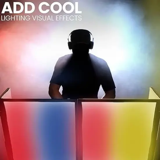 Pyle DJ Booth Foldable Cover Screen - Portable Event Facade Front Board Video Light Projector Display Scrim Panel with Folding Steel Frame Stand image {4}