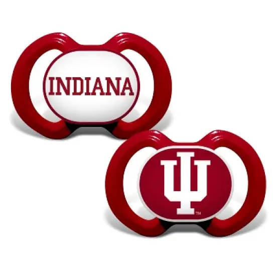 BabyFanatic Officially Licensed Unisex Pacifier 2-Pack - NCAA Indiana Hoosiers image {1}