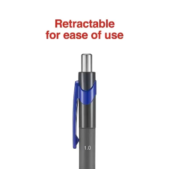 MyOfficeInnovations Postscript Retractable Ballpoint Pens Medium Point Blue Dozen(18263) 808007 image {3}