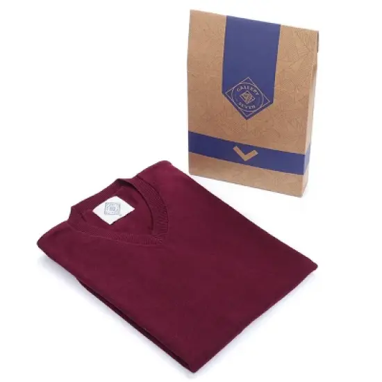 Gallery Seven | Men's Autumn Lightweight V-Neck Sweater image {5}