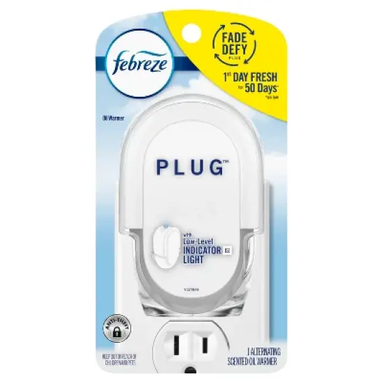 Febreze Odor-Fighting Fade Defy Plug Air Freshener - Warmer Device image {7}