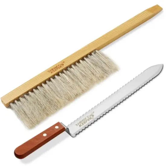 Honey Keeper 12-Piece Beekeeping Tool Kit - Essential Starter Supplies for Beginner Beekeepers image {3}