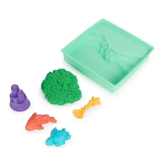 Kinetic Sand Sandbox Set Green image {6}