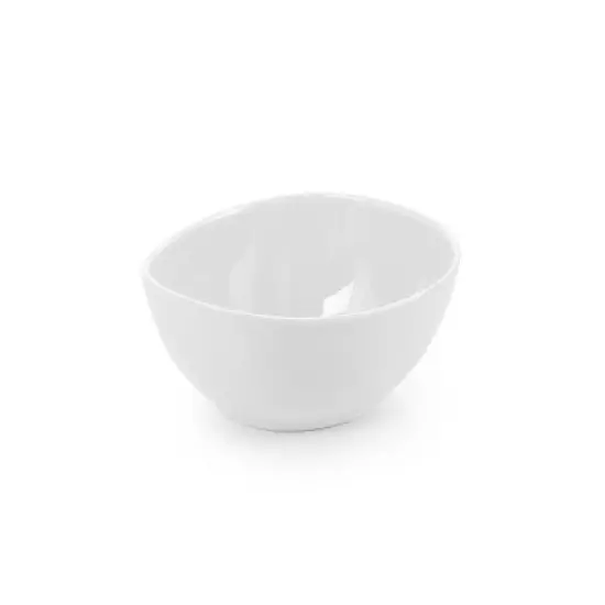 Gibson Gracious Dining 3 Piece 2 Tier Fine Ceramic Chip and Dip Serving Set in White image {2}