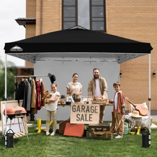 EAGLE PEAK Pop Up Canopy Tent with 1 Sidewall, Easy Setup Event Tent image {10}