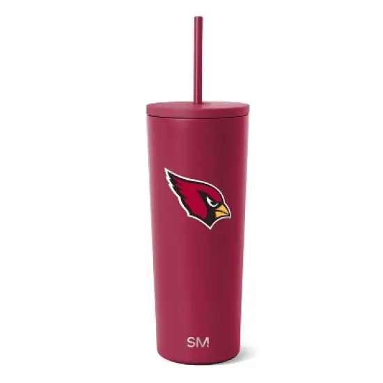 NFL Arizona Cardinals Simple Modern Stainless Steel Classic Tumbler - 24oz image {3}