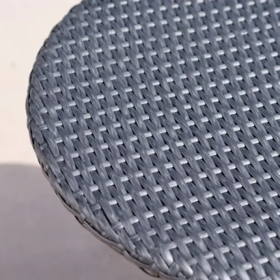 Iona 3pc Wicker Chat Set - Gray/Mixed Black - Christopher Knight Home image {3}