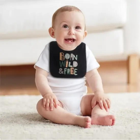 The Peanutshell Dino Boy 10-Pack Terry Bibs in Blue, Green and Black image {4}