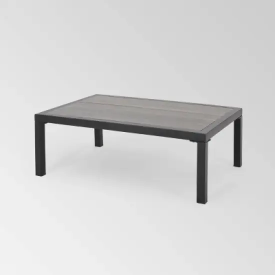 Jax 4pc Faux Wood Chat Set - Gray/ Gray - Christopher Knight Home image {5}