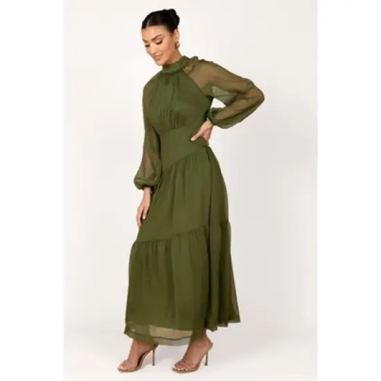 Petal and Pup Julip Sheer Long Sleeve Maxi Dress image {4}
