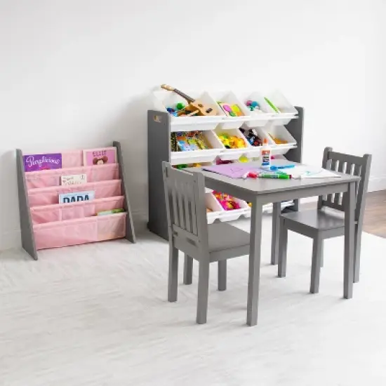 Kids' Bookshelf 4 Tier Book Organizer Seafoam - Humble Crew image {8}
