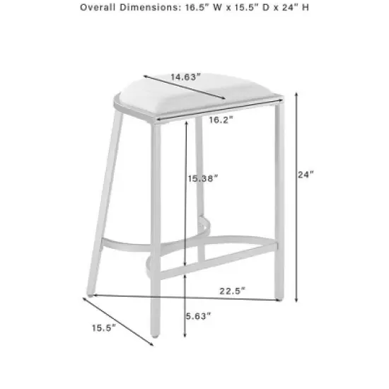 Set of 2 Ellery Counter Height Barstools - Crosley image {10}