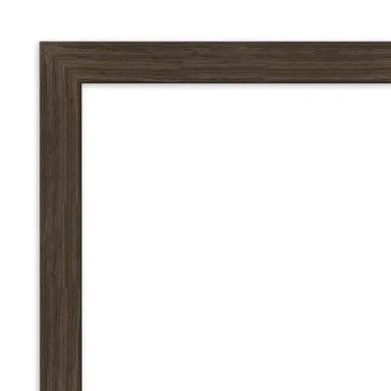 Amanti Art Woodgrain Stripe Chocolate Framed Dry Erase Magnetic Board image {3}