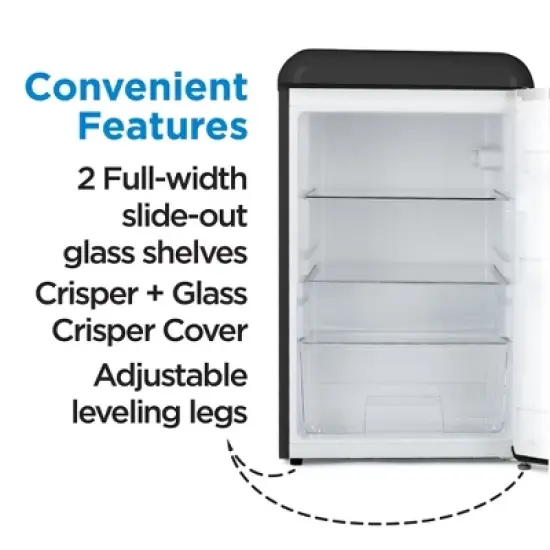 COMMERCIAL COOL Retro All-Refrigerator 4.4 Cu. Ft. image {4}