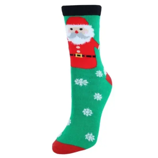 CTM Women's Christmas Holidays Crew Novelty Socks (3 Pair Pack) image {2}