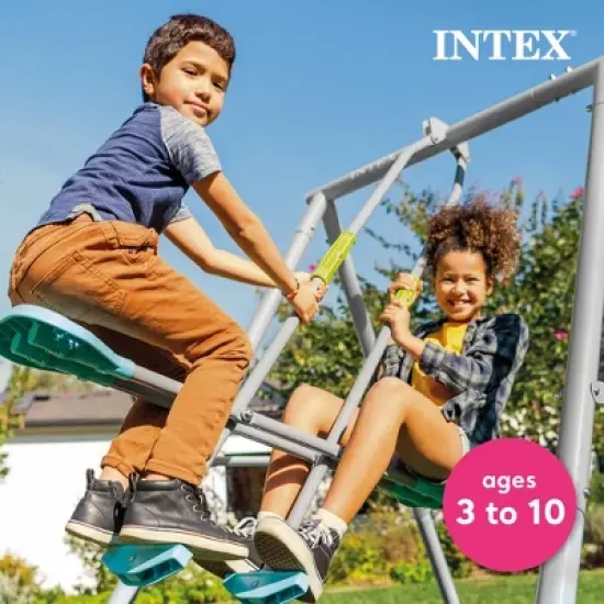 Intex 4 Activity Feature Colored Playground Swing with Trapeze Bar image {4}