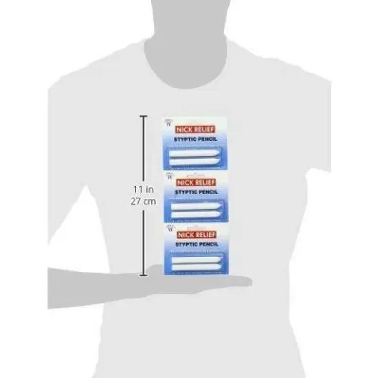 Woltra Nick Relief Styptic Pencil - 2 Pack (PACK OF 2) Hair Shaving (4 PENCILS TOTAL) image {2}